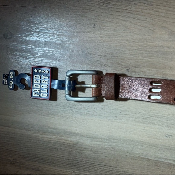 Faded Glory BROWN boys leather belt 20-22 NWT - Picture 2 of 3